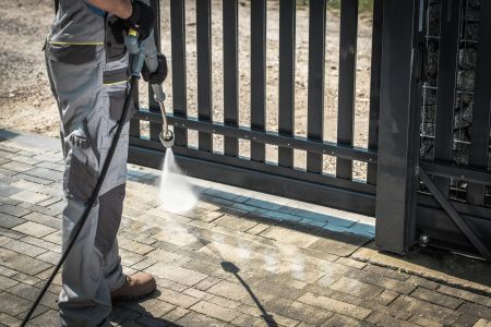 Fence washing